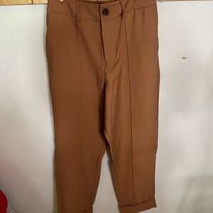 Twill Drape Paper bag pants with princess front seam size 8